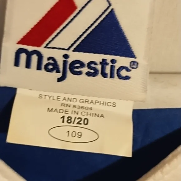 Majestic Ethier Jersey original signed by Lasorda